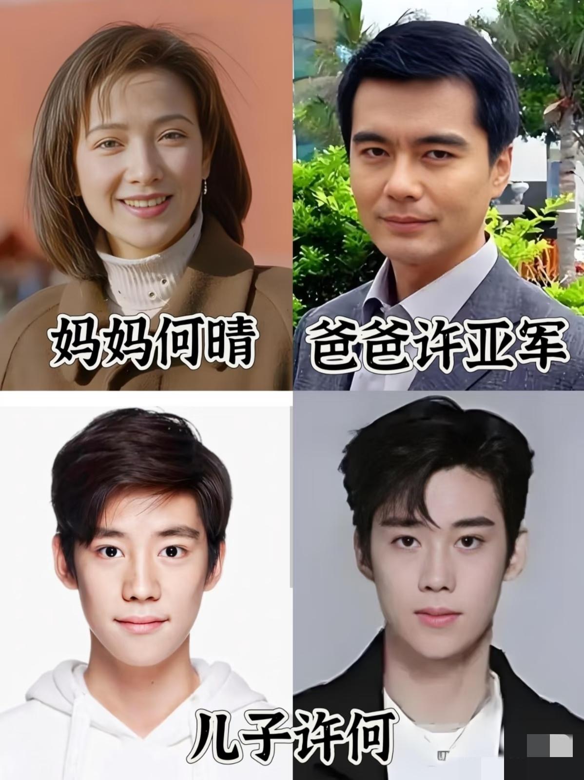 何晴的儿子许何发文说妈妈生病这十年，爸爸许亚军和继母张澍在背后默默帮助，他们给予