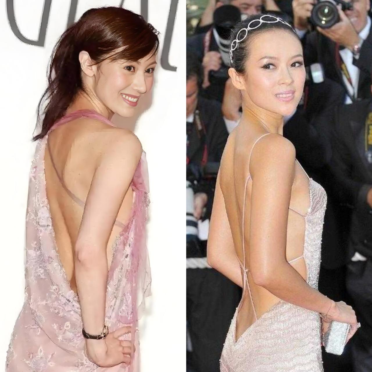 没想到当年的香港大美女李嘉欣，也曾多次身穿露背晚礼服亮相，惊艳过不少人。不过要说