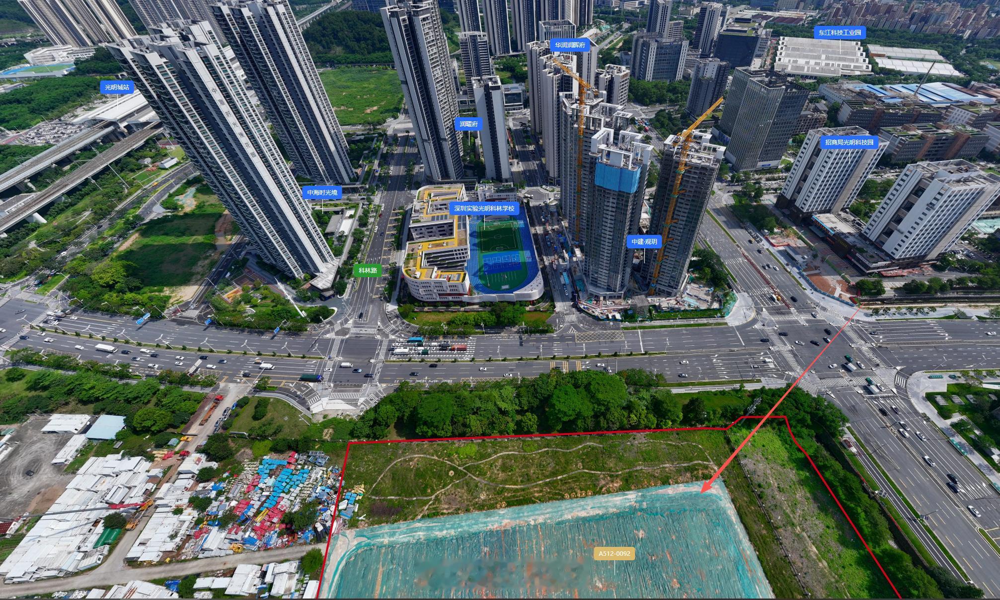 光明新土拍地块，高铁站附近，这里隔壁将会建光明第一家山姆。已经有超过8家房企报名