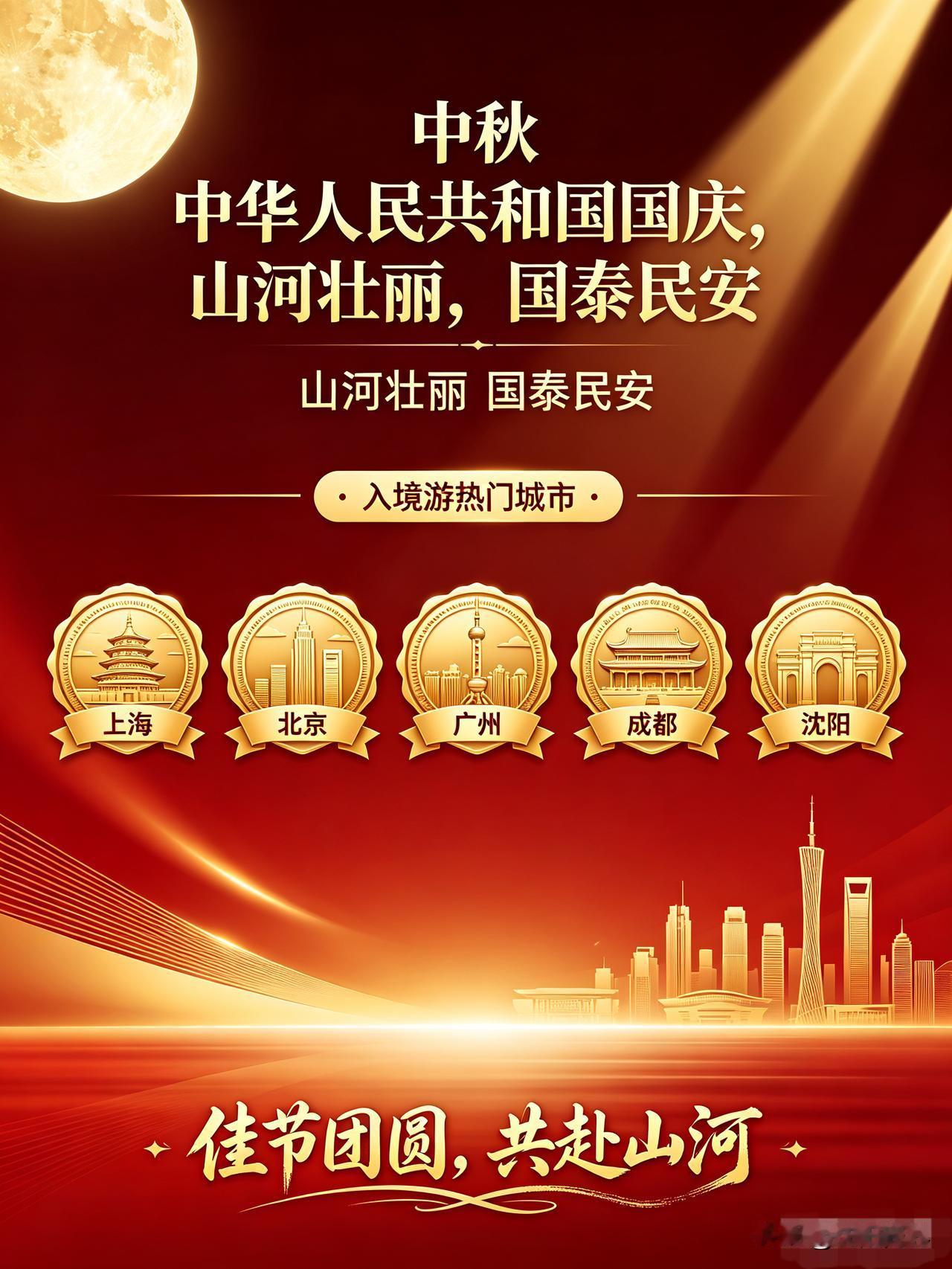 去哪儿旅行发布中秋国庆假期入境游热门城市榜单：上海、北京、广州、成都、沈阳位列