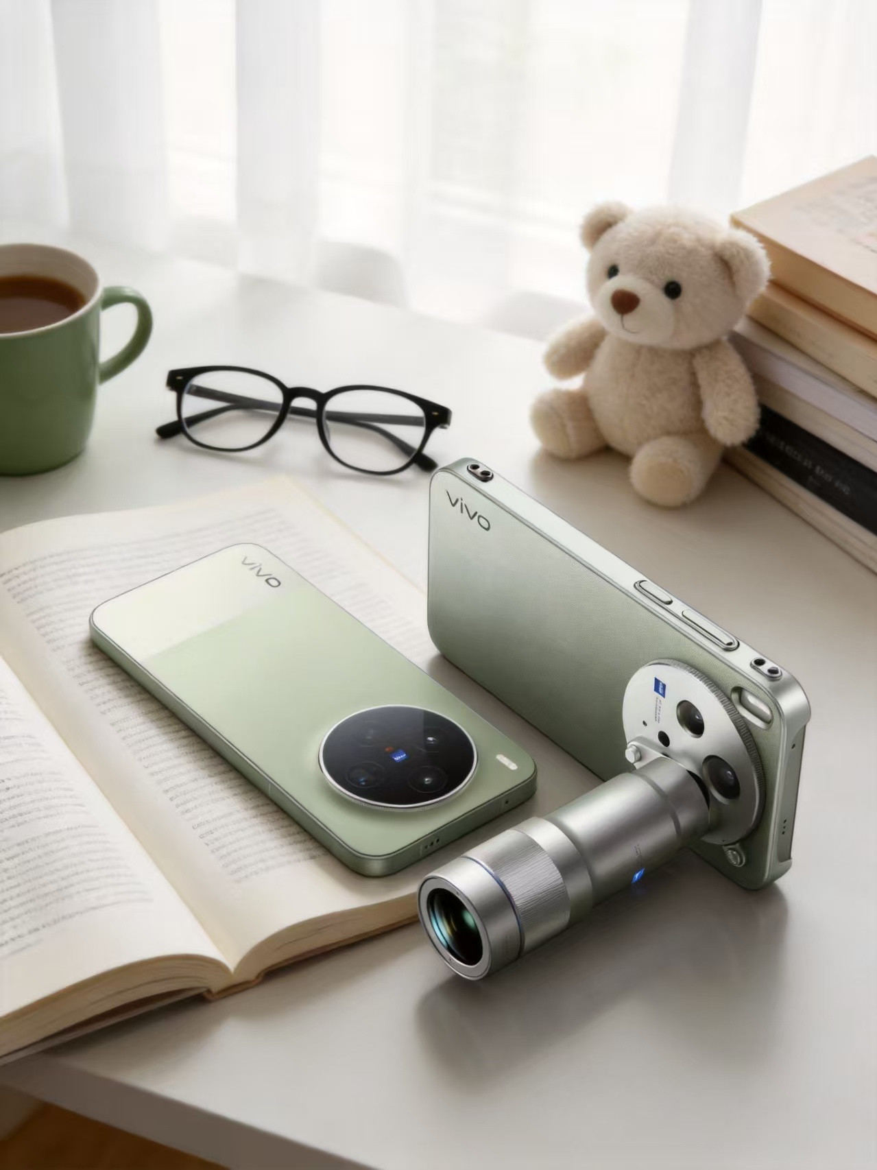 这vivoX300Ultra很好看啊这个绿色，而且还是拼接色的，又简单又高