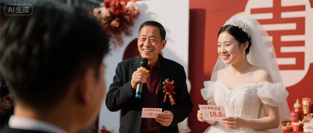 接亲时,新娘要18.8万才同意改口,公公微笑刷卡支付,婚宴致辞时,公公站在中央,