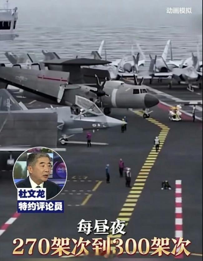 有点狂傲了~~[666][666]央视官宣，咱们的福建号，一天一夜起降300架次