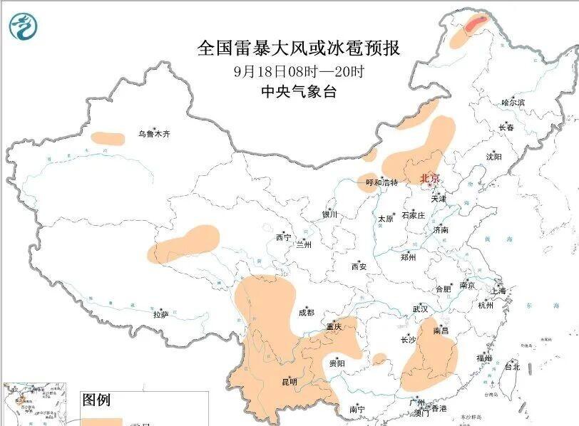 中央气象台刚发的预报，今早八点到明天八点，南边不少地方要泡在雨里。湖南、江西、四