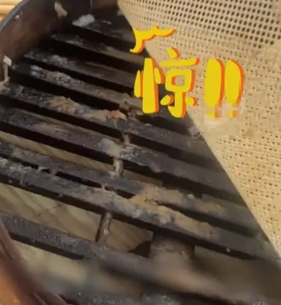 河南郑州，一女子去吃小笼包，吃完后由于好奇掀开屉布，结果一阵恶心，刚吃进的包子差