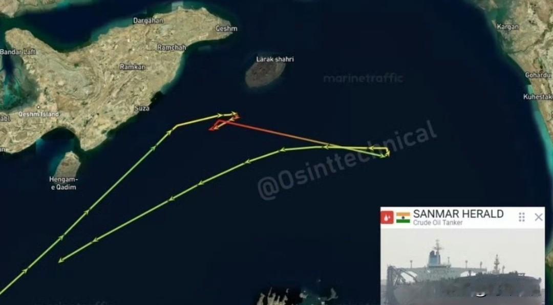 印度油轮在霍尔木兹海峡向伊朗海军恳求停止向其开火的音频曝光：“SepahN