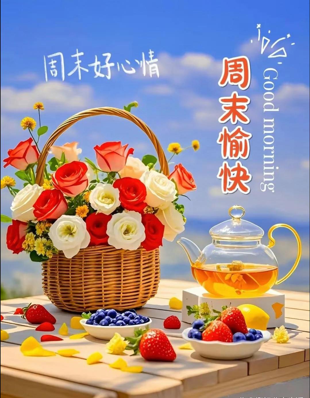 🌅周末的早晨，是生活的小确幸。愿你在这个美好的时光里，找到属于自己的幸福与快乐