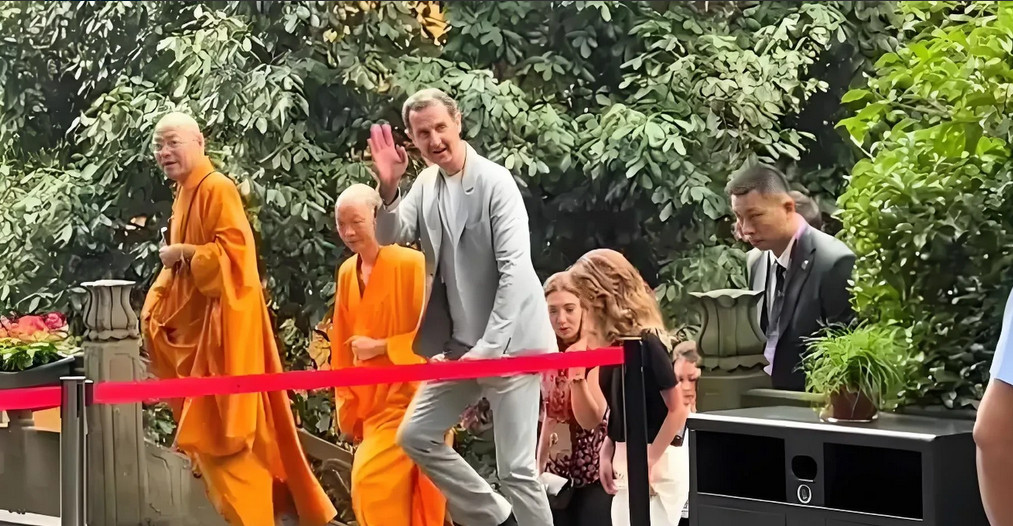 佛度有缘人！2023年9月，时任叙利亚总统的巴沙尔，访华期间前往杭州灵隐寺祈