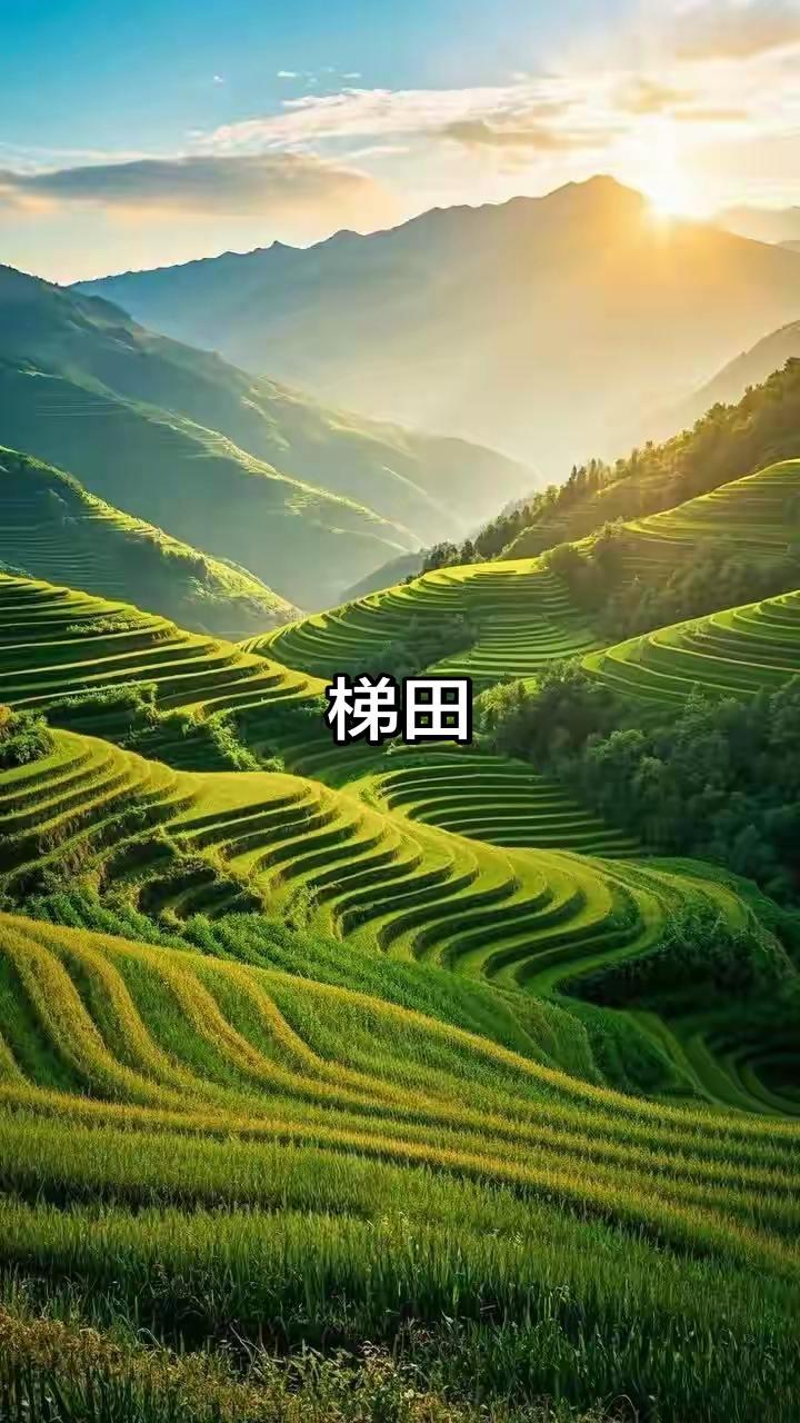 创作的灵感最美景色风景如画的地方乡村田园风光梯田美景