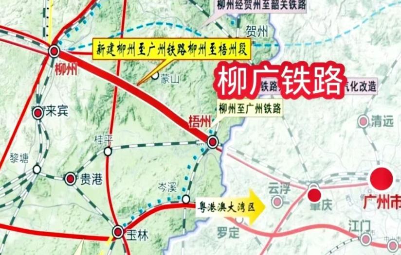 柳州双线出桂：一条普铁，一条高铁的世纪对决第一通道：柳广铁路是一条以货运为主、