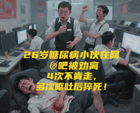“用命敲诈？”6月18日，上海26岁小伙明知自己身患严重的糖尿病，还跑去网吧上网