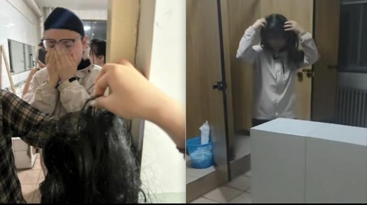 华电保定校区这事儿也太离谱了！4月23号深夜，本校一男生竟戴假发伪装，趁女寝2