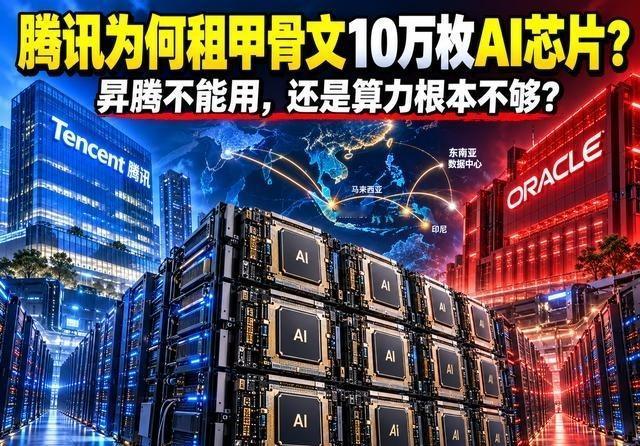 华为昇腾虚假宣传？为什么腾讯放着昇腾芯片不用，却花70亿美元向甲骨文东南亚数据中
