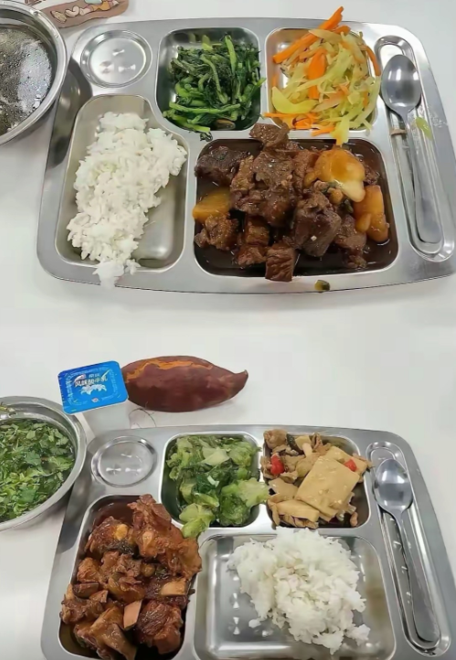 儿子学校30一份的午餐，贵不贵？