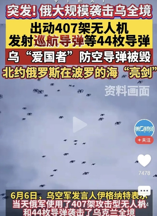 难怪乌方不服！俄罗斯报复有点太无力！根据媒体报道，俄罗斯大规模袭击乌克兰全境，发