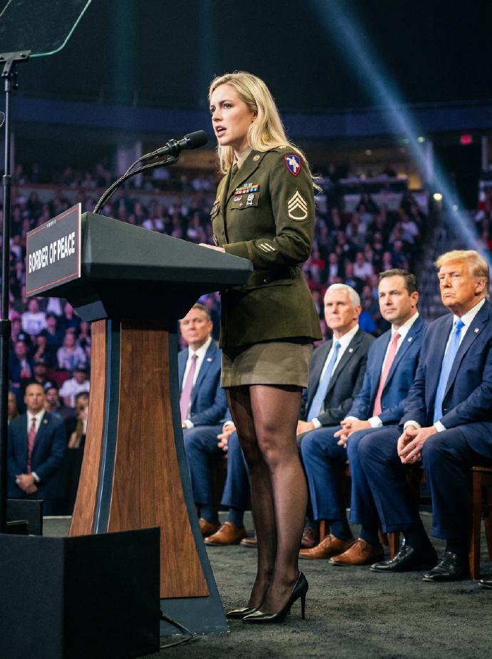 最近老白男审美+川之凝视+黑丝女军官的AI图片很火，很多群里转得还真有人以为是实