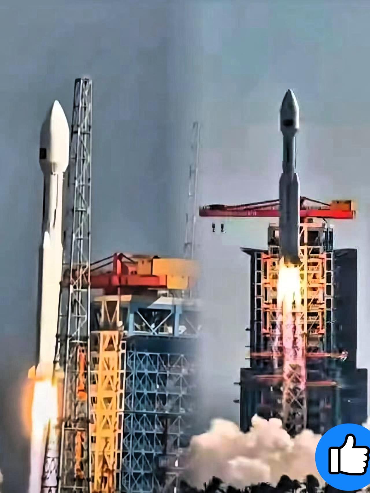 发射成功​厉害了，我的国。​2025年12月6号，在海南航天发射场，用长征八