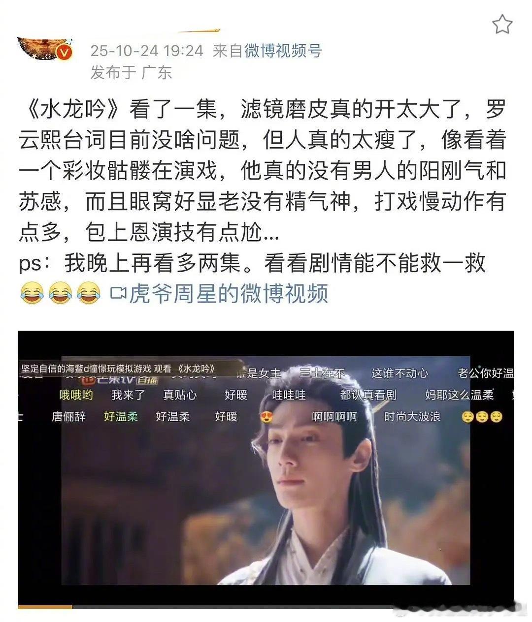 水龙吟罗云熙新剧剧评，有看过的吗？来说说是这样吗？​​​