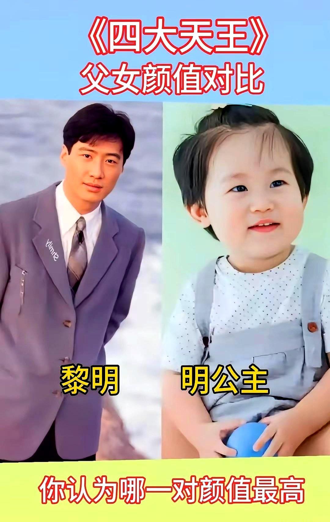 四大天王女儿颜值PK，最不被看好的，竟然后来居上。你是不是也以为，刘德华的