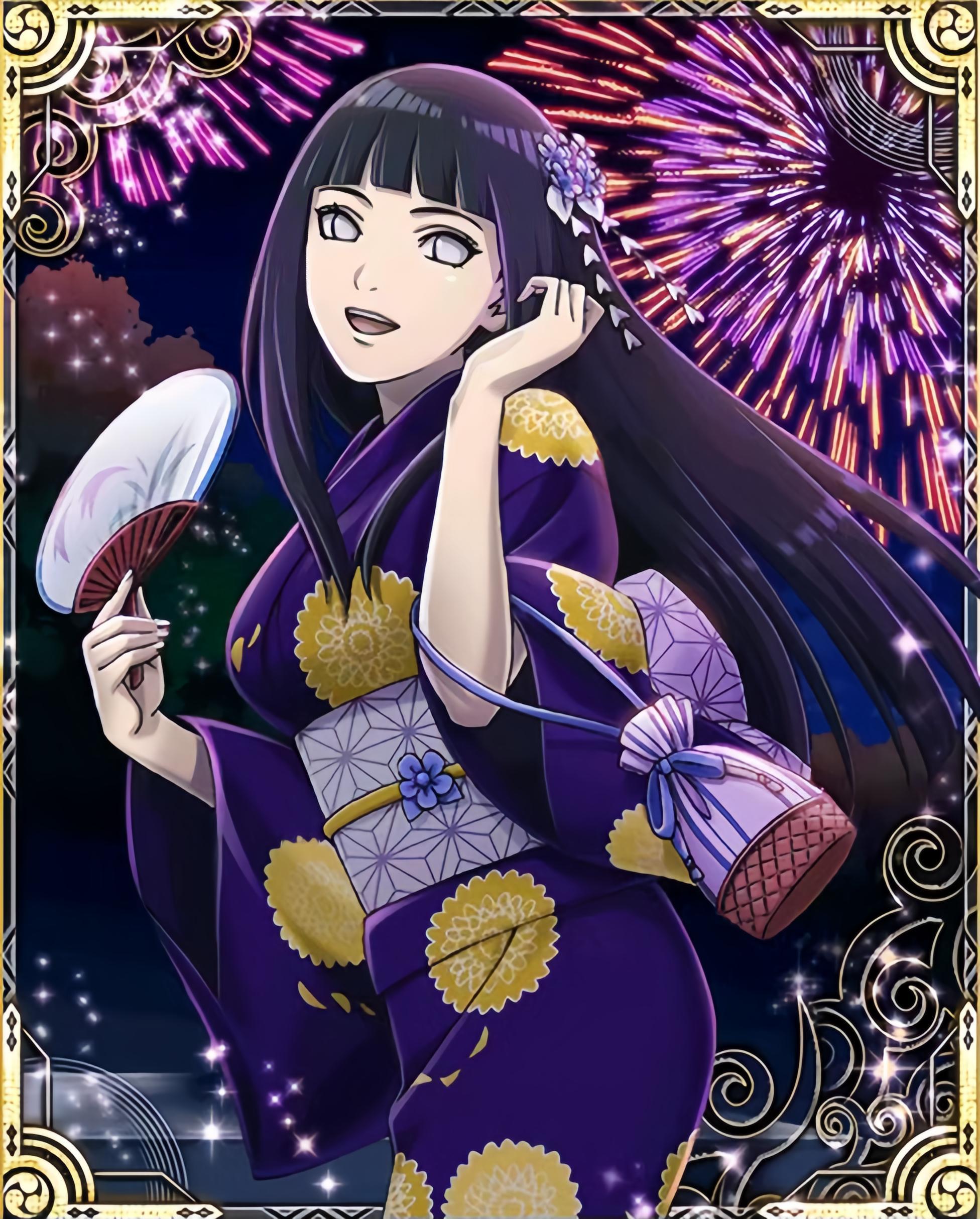 整理了一些火影忍者『疾风乱舞』里女角色穿和服👘的插图大家可真美啊！火影忍者春野