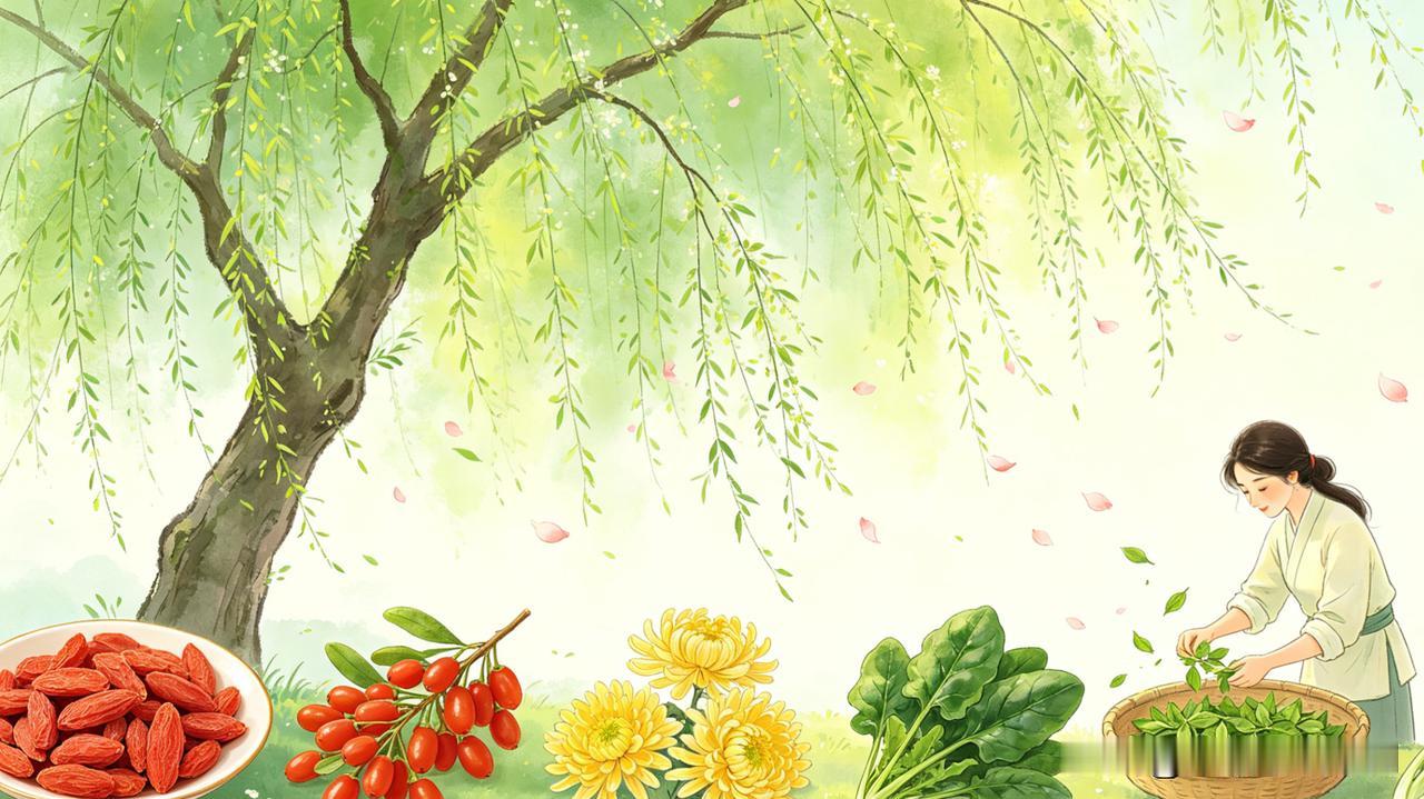 春日养好生，一年少生病春季是万物生长的季节，也是人体肝脏功能最为活跃的时候。