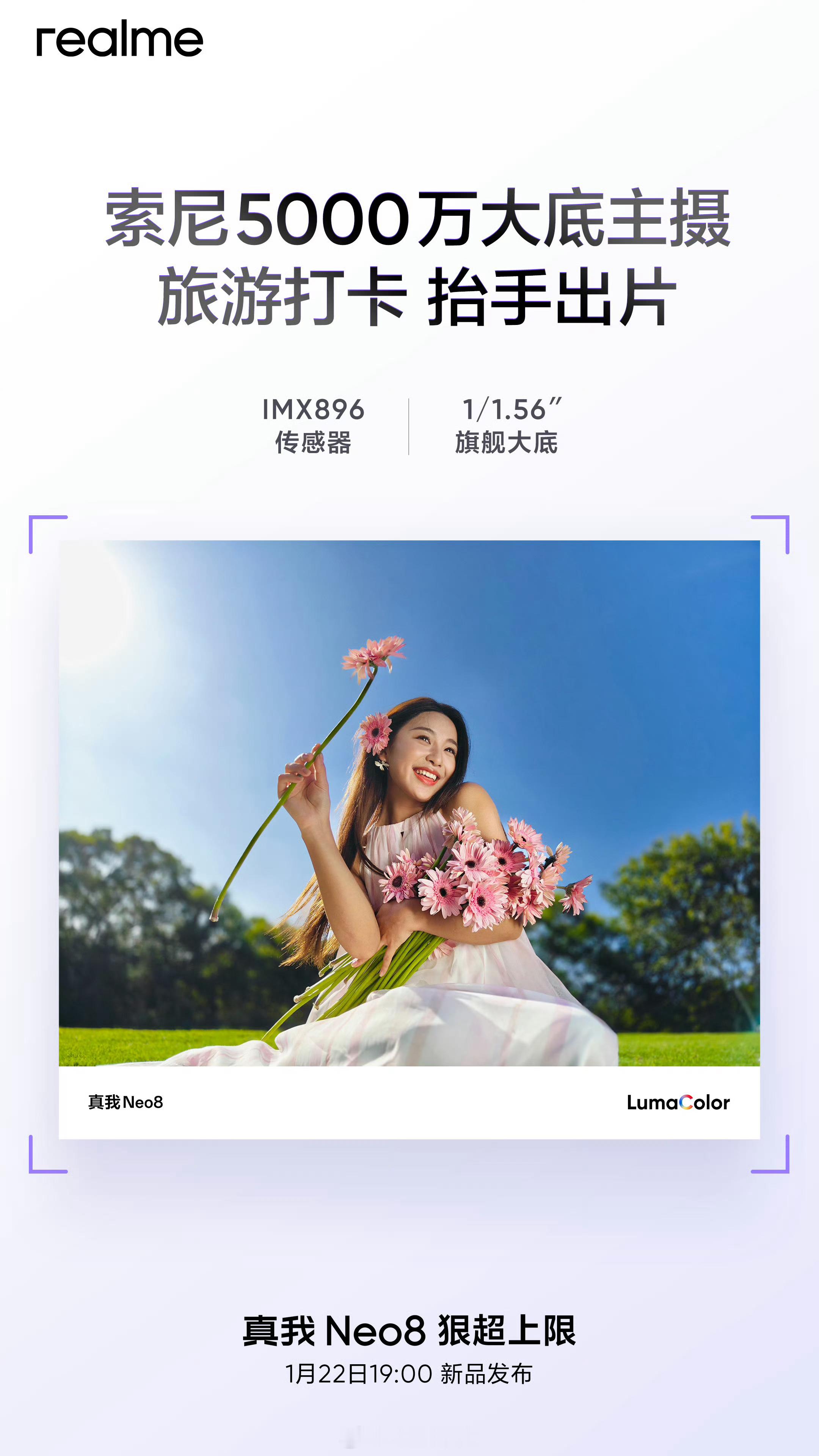 真我Neo8相机配置也出来了，IMX896主摄➕3.5x潜望长焦，接下来就坐等明