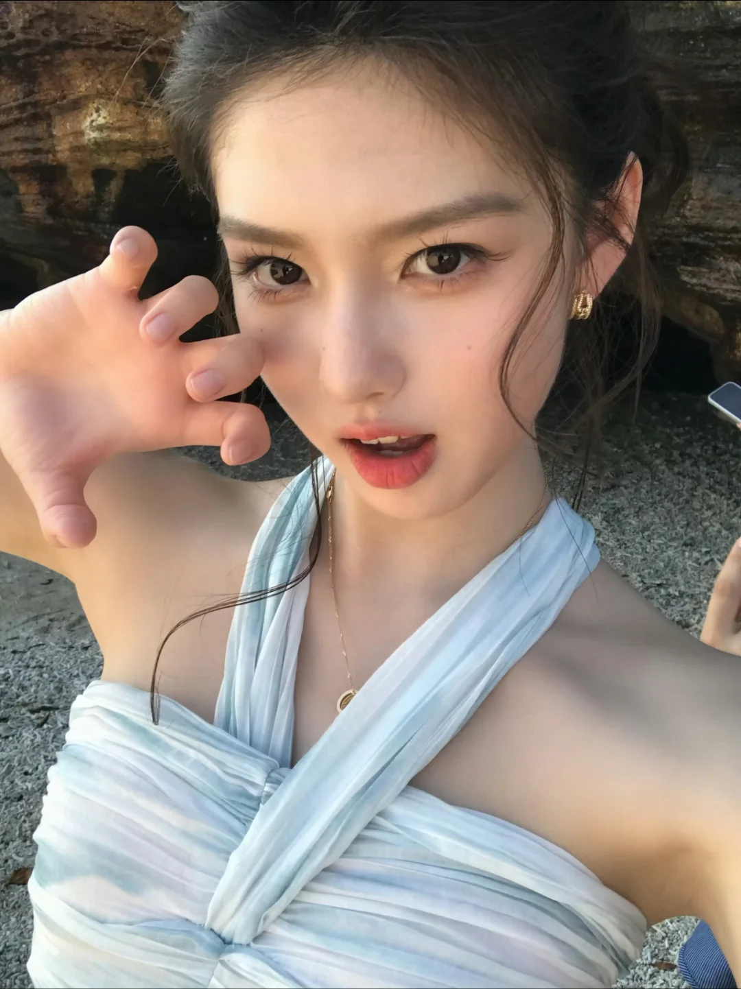 美得像建模的她……