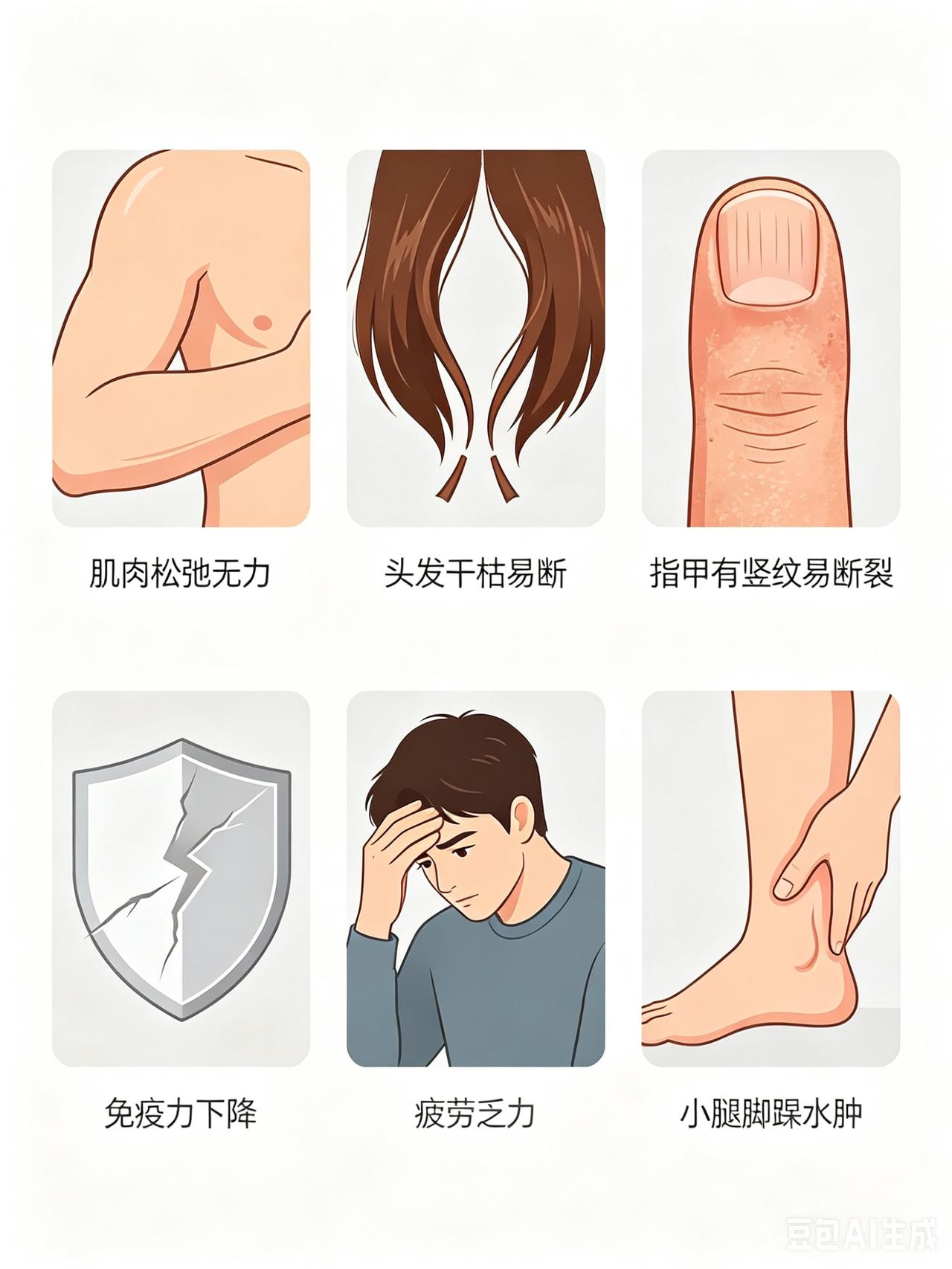 70%国人隐性缺蛋白！身体出现这6个信号，最后2个最伤身体很多人都有一个误区