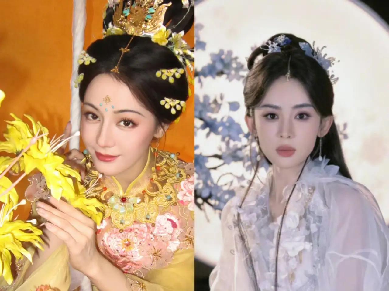 我问我老公，“眼前的这两款嫦娥仙子，正常男人会喜欢哪一款呢？”我老公捂着嘴，