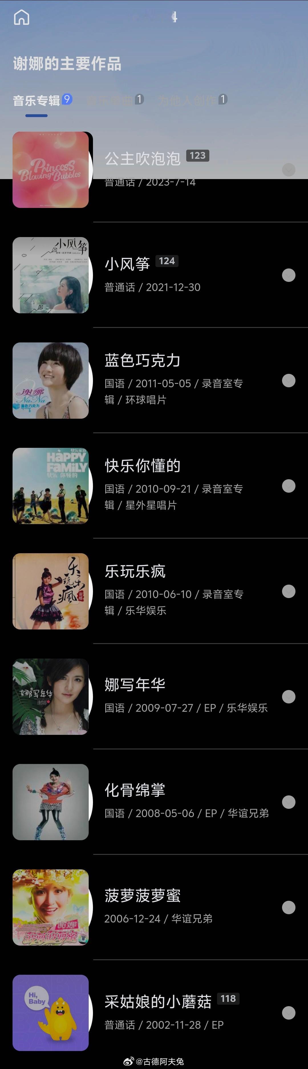 不搜不知道，原来谢娜作为主持人都出了9张音乐专辑了……这比岳云鹏开演唱会有底气多