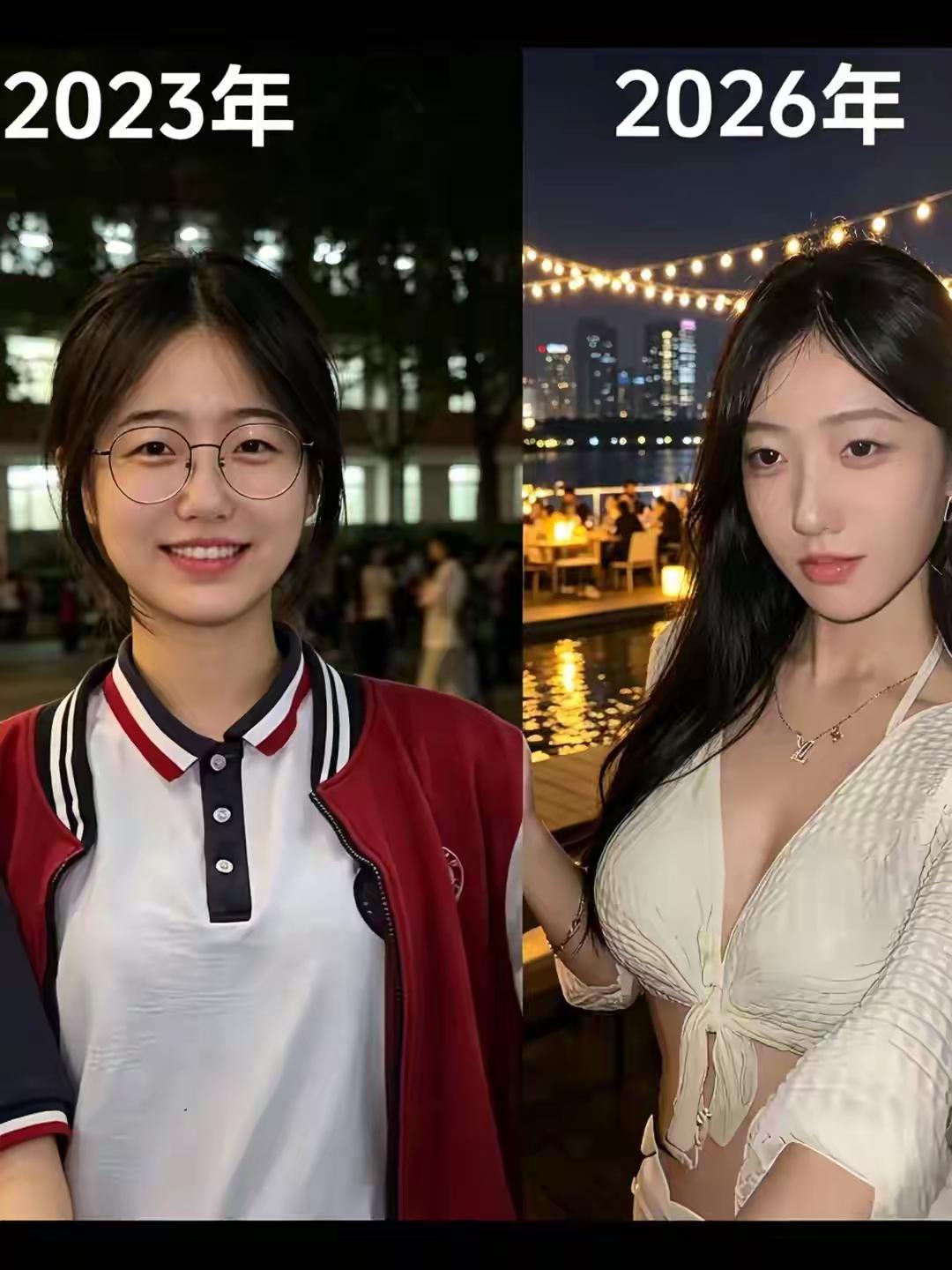 女大十八变，越变越漂亮农村姑娘变