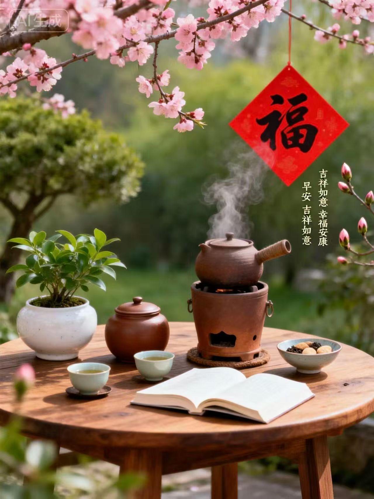 初春美好與人宜，不負春光不負己，生活美滿如旭日，芬芳快樂又溫馨，平安健康