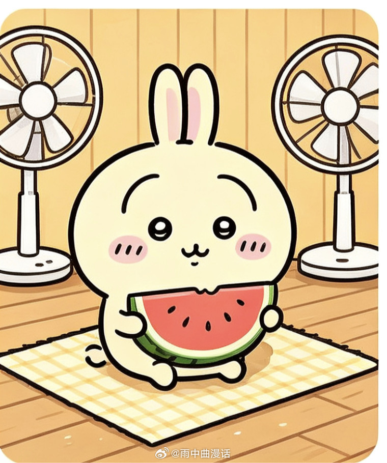 动漫吉伊卡哇灵感共创夏日企画下雨的日系也该有属于自己的小确幸。自制乌萨奇雨天表情