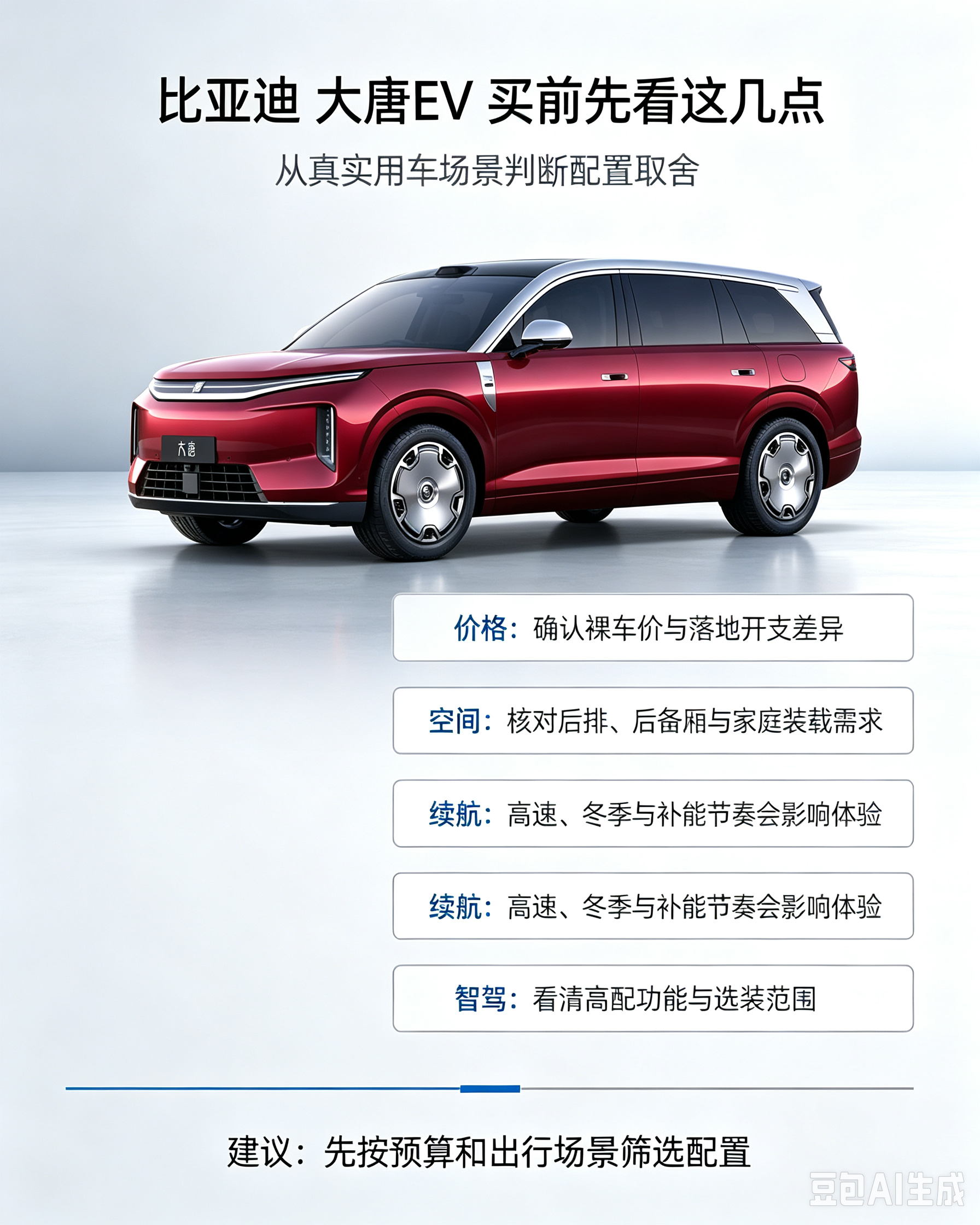 比亚迪大唐EV买前先看这几点
