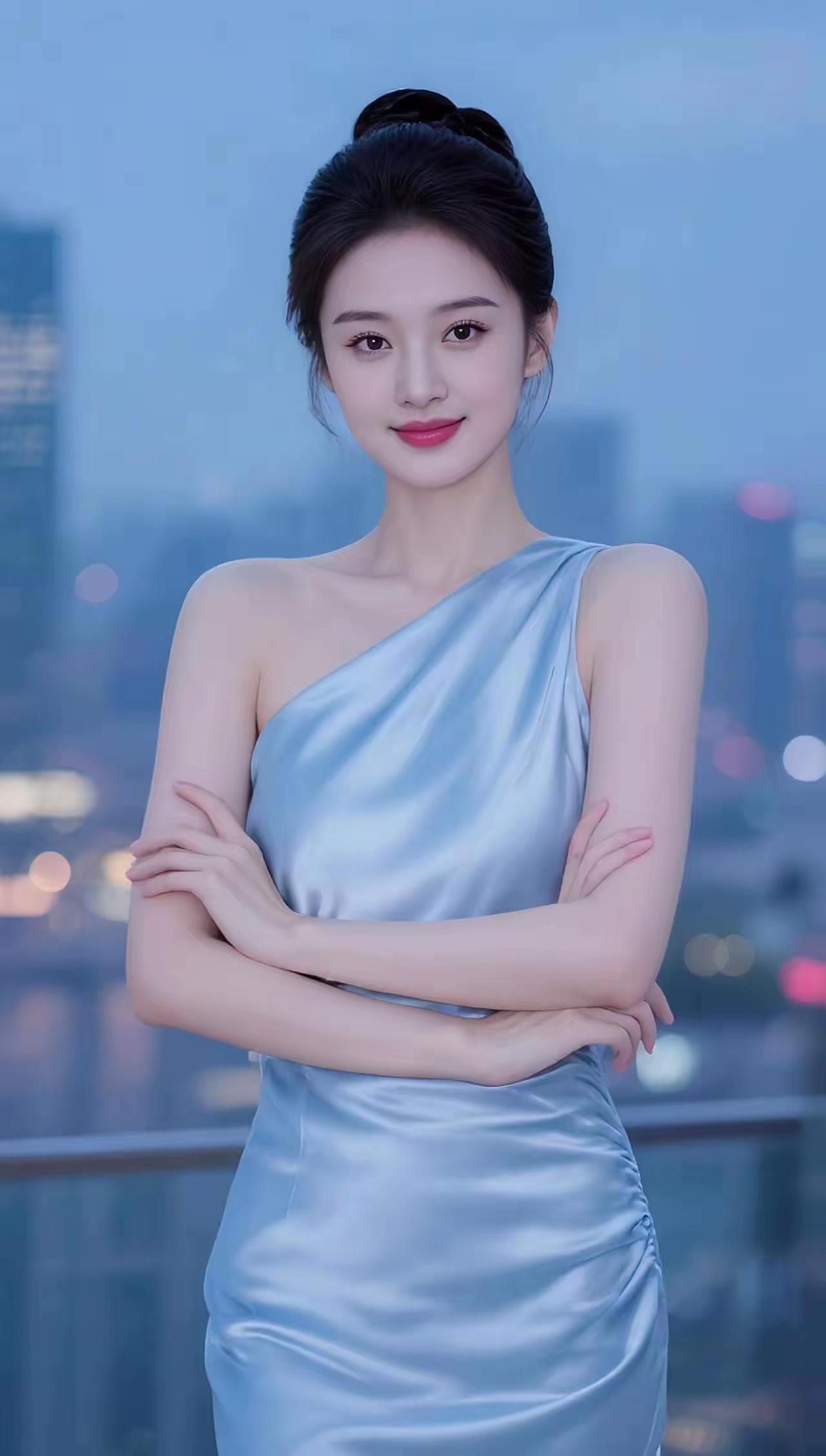 今晚的夜景确实美到让人沉醉。抬头看，弯弯的月亮像在天空中微笑，闪闪的星星在远处调