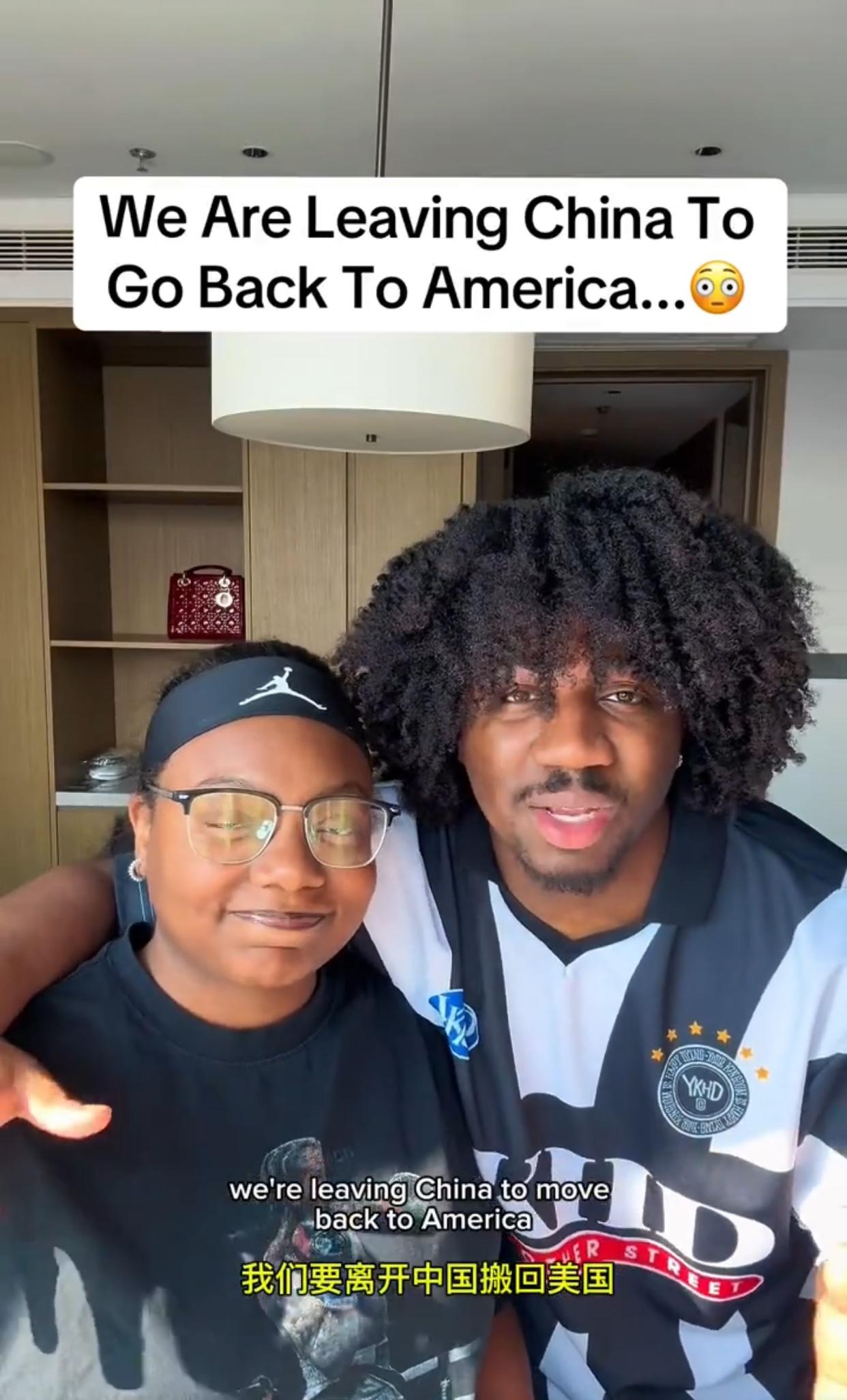 近日，一个在中国的美国网红他发视频说，他将要回美国了，回去前还特意做了个新发型…