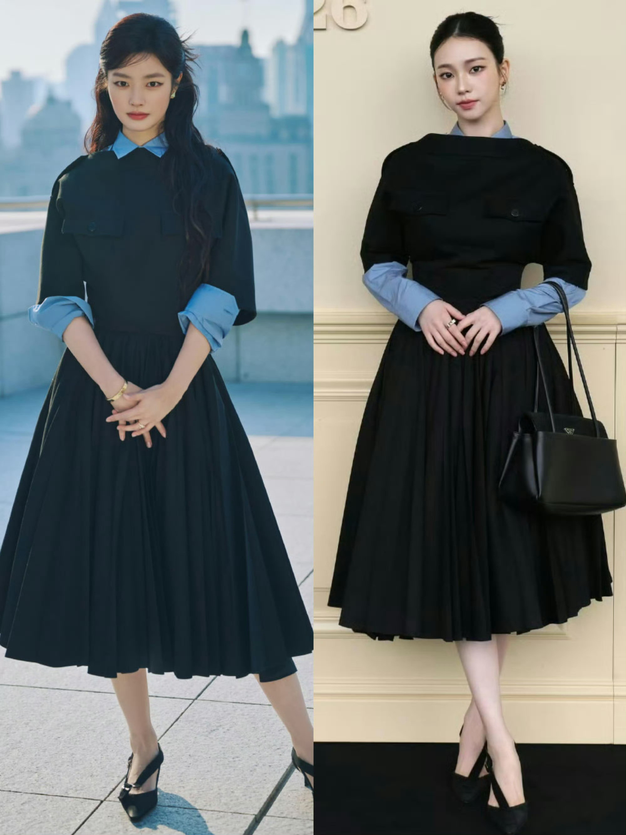 这俩都能同款，只能证明韩女的待遇不行，这个还是韩女看秀的造型