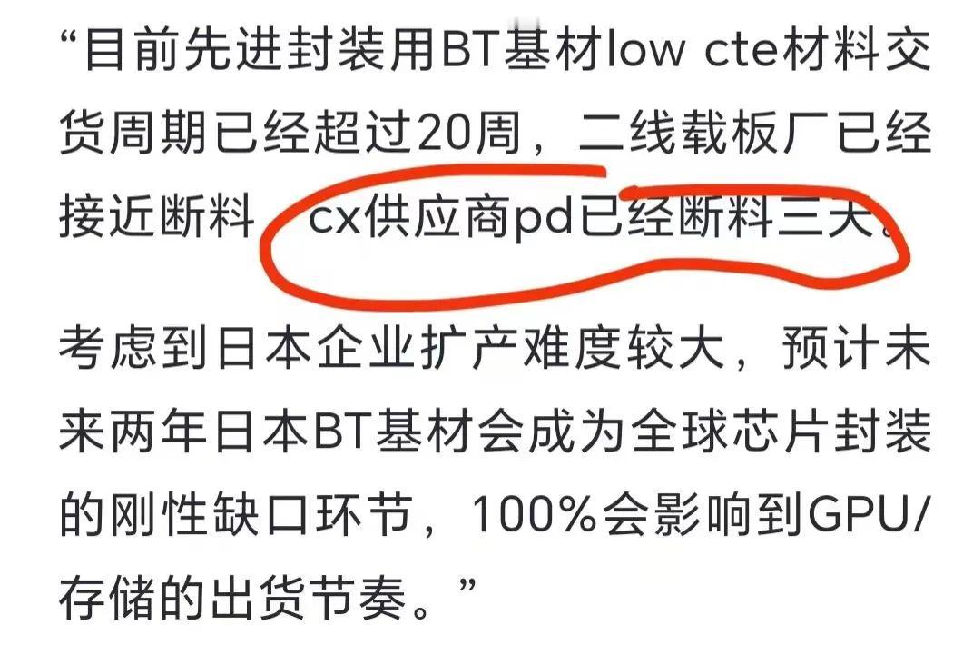 预期差最大的AI核心环节。目前GPU出货节奏依旧卡在电子布（图一）。low