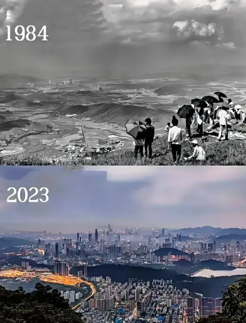 深圳，是造出来的城市！1984年，除了荒山和几条马路，深圳似乎什么都没有。4