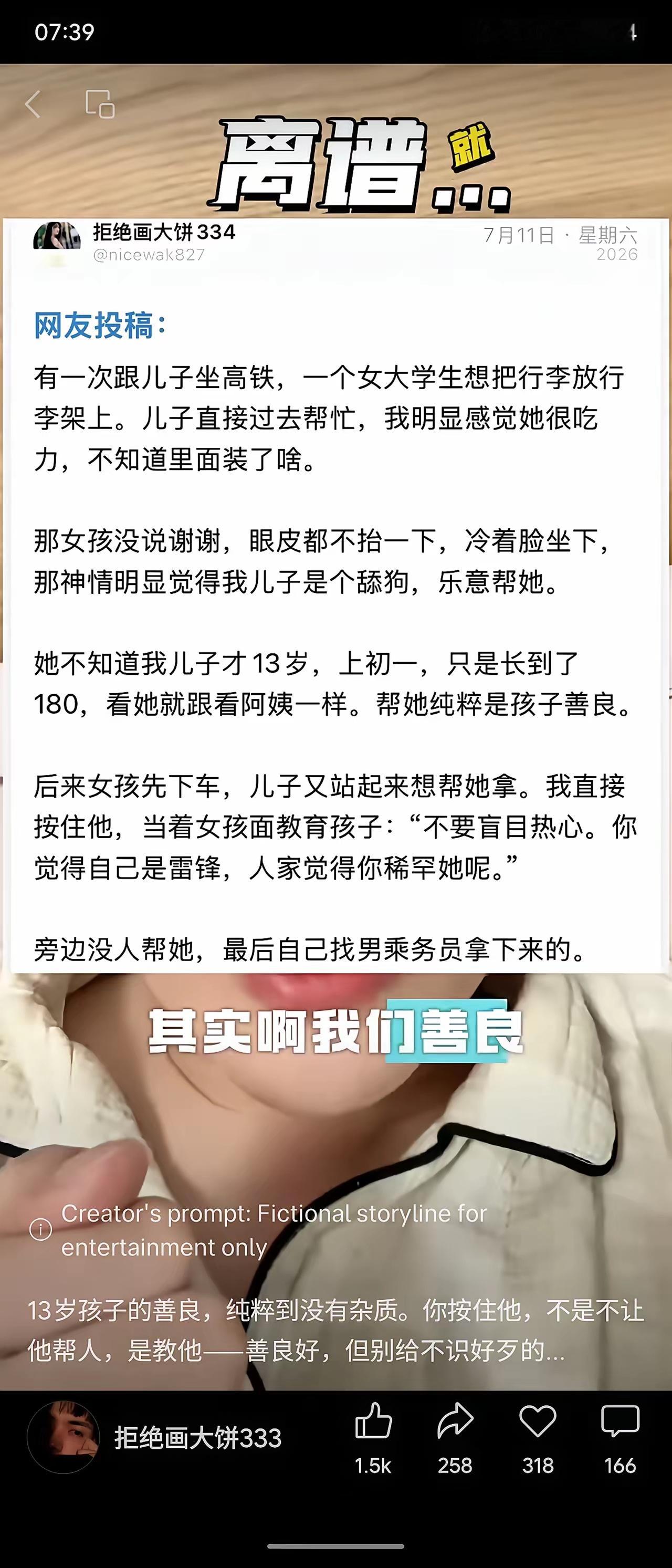 对，我坐高铁的时候，如果有女性主动请我帮忙，那么我会毫不犹豫的帮一把。如果她不开