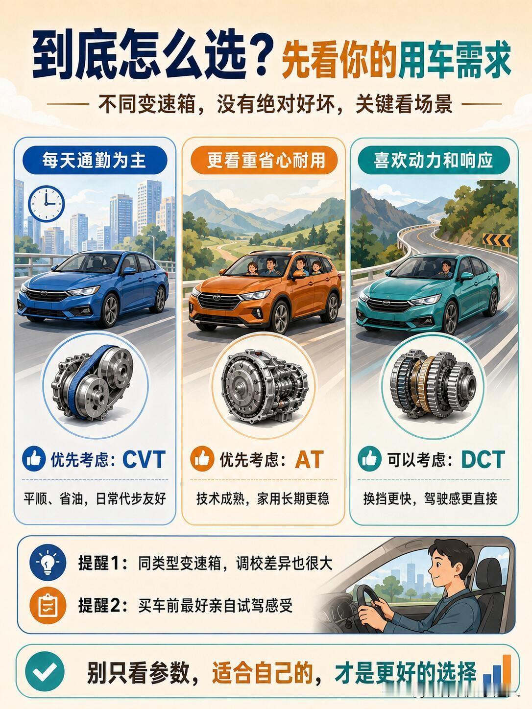 买车分不清CVT/AT/DCT？看完这篇再也不被坑说实话啊，太多人买车被变