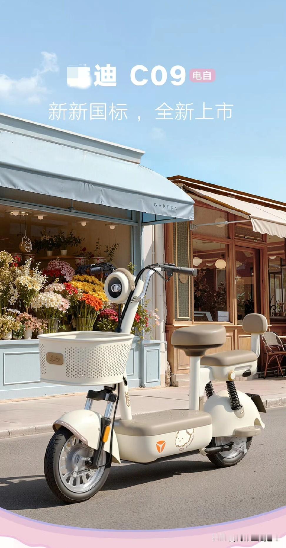 某迪新新国标电动车这回听劝了！前期出的一款符合新国标电动车，因没载人后座位和框