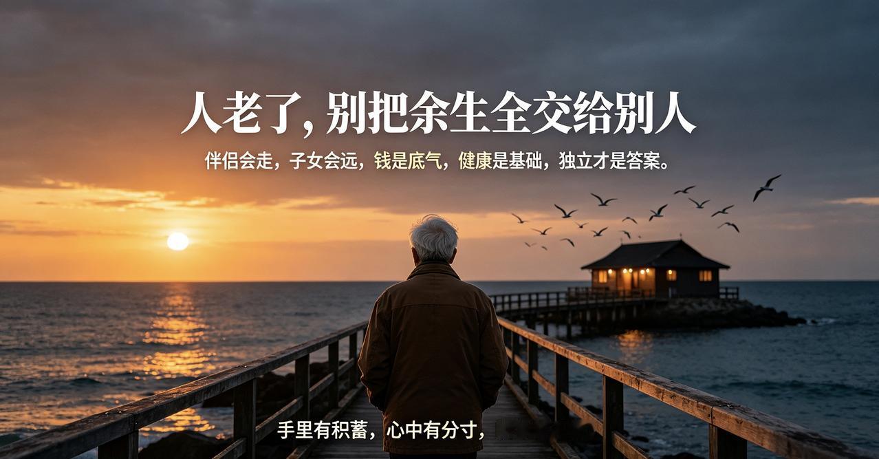 人到晚年，究竟该依靠谁，是很多人思考的问题。伴侣可以相伴，但人生世事无常，不能把