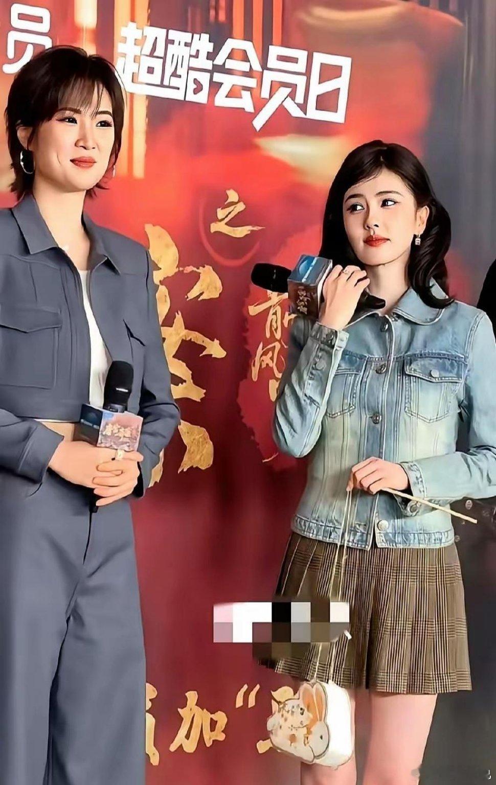 白鹿和姚安娜站一起，我才瞬间看懂什么叫“打工的”和“来视察的”。你看白鹿，165