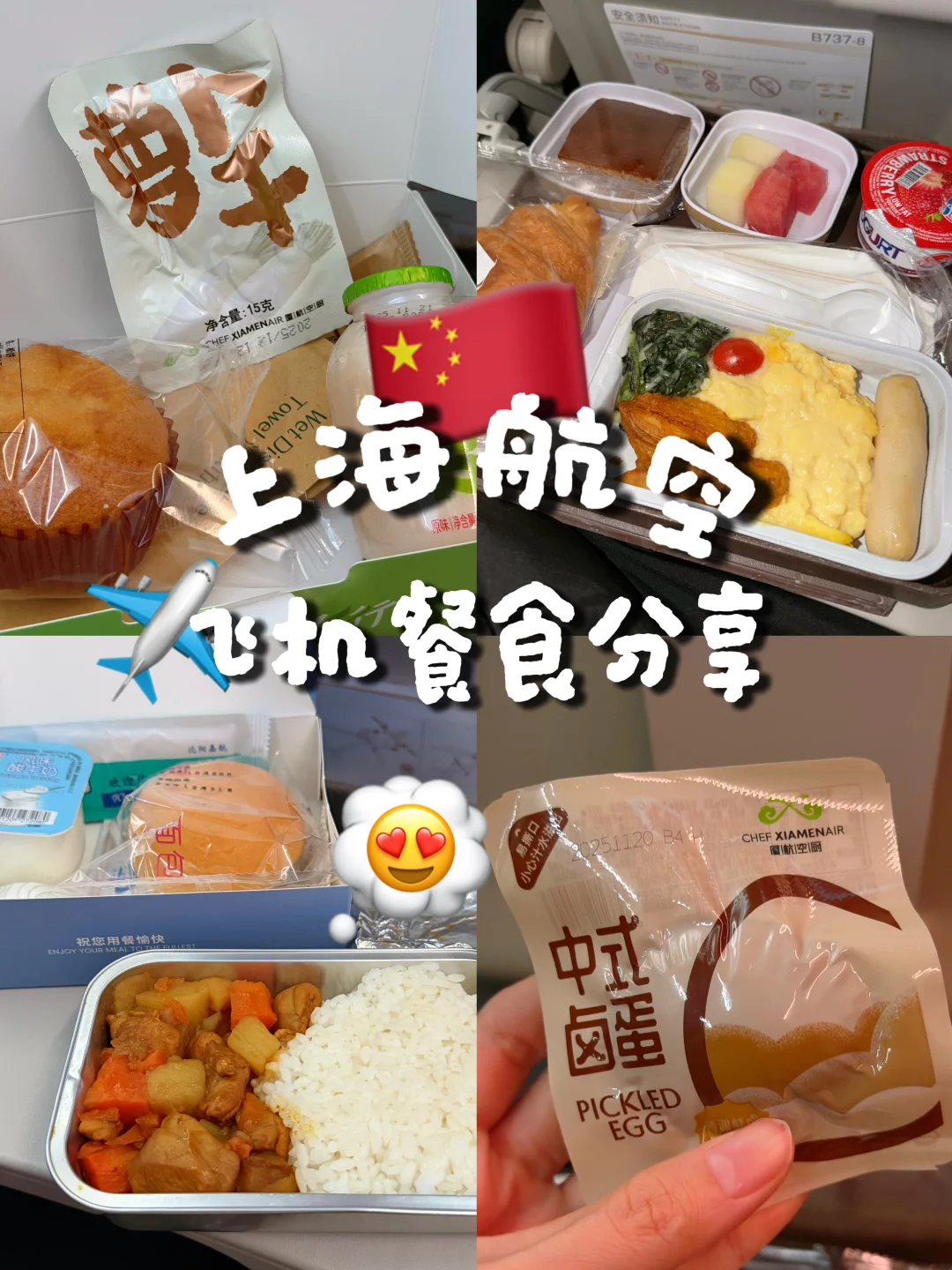 🇲🇾 ✈️飞往哈尔滨｜上海航空餐食分享🤤