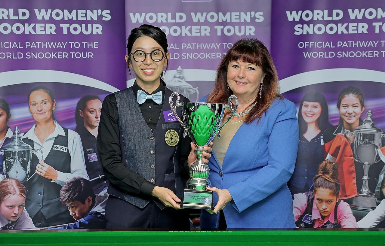 中国香港名将吴安仪在比利时布鲁日的“Trickshot”斯诺克俱乐部以4比2击败