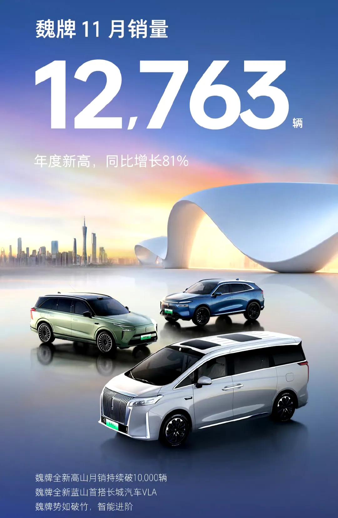 魏牌蓝山外观要改一改了，那么强的hi4插混四驱技术，销量不如同门师兄高山，高山霸