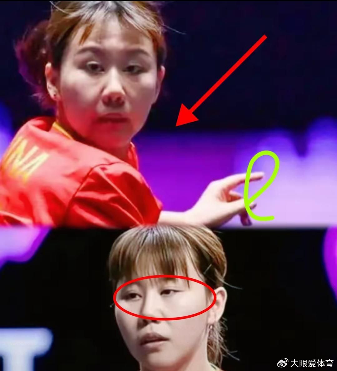 不知道有人发现没有那场女单有点奇怪不信你看陈幸同陈幸同打内战时，那股子狠劲儿，简