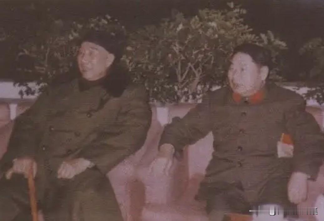 1985年春节，徐向前元帅与老部下杨得志将军在广州相聚时的合影。太原战役当时，徐