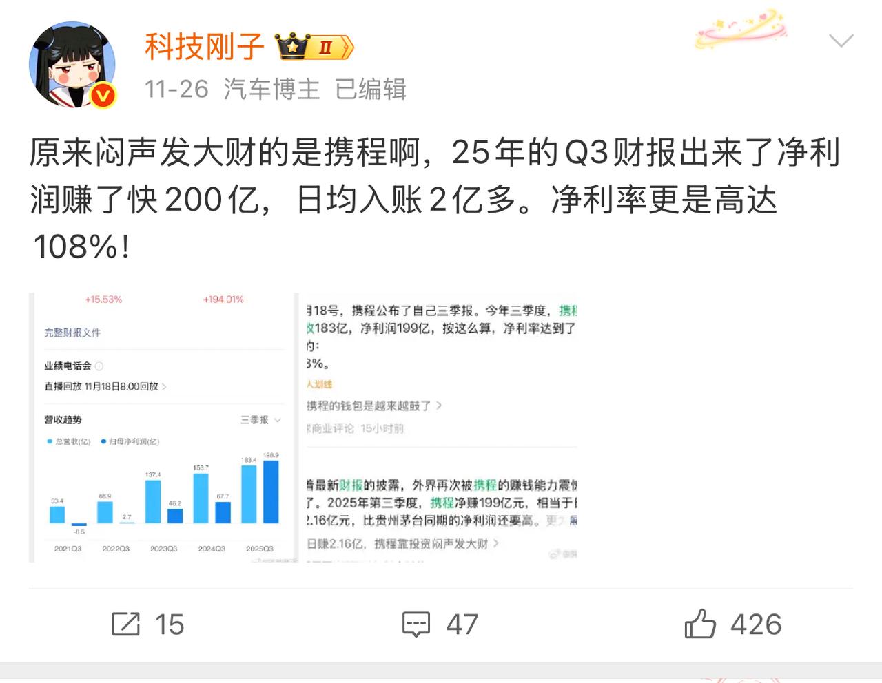 难怪携程这么挣钱呢，一天入账两亿。原来是玩不正当竞争，要求云南这些民宿、酒店“二